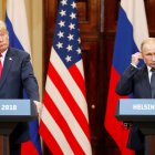 Imatge d’arxiu de Donald Trump i Vladímir Putin. - EFE/ ANATOLY MALTSEV