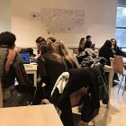 Alumnes de la UdL treballant en les cartografies. - FEPTS-UDL