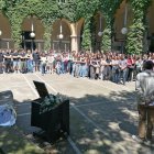 Minut de silenci i homenatge al professor de la UdL víctima d’un accident - MAGDALENA ALTISENT