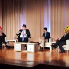 Un moment de l’obra ‘El mètode Grönholm’ a càrrec d’AEM Teatre a Maristes Montserrat. - MISSATGES