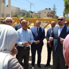 Imatge de la delegació diplomàtica moments abans dels trets de les tropes israelianes a la localitat cisjordana de Jenín. - EFE/ MAGDA GIBELLI