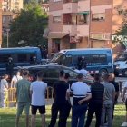 En el dispositivo han participado ocho furgonetas de los Mossos d'Esquadra.
