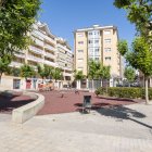 La plaça Lluís Companys de Balaguer, al costat de l’església del Sagrat Cor. - INGRID BOSCH