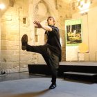 El coreògraf i ballarí barceloní Aleix Martínez, ahir en la presentació del Dansàneu a la Seu Vella. - MAGDALENA ALTISENT