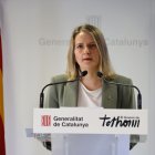 Mònica Martínez Bravo, consellera de Drets Socials, anuncia la transformació de la DGAIA. - PAU CORTINA / ACN