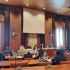 Un moment de la compareixença de JARC al Parlament. - JARC