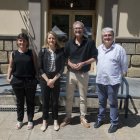 La trobada ahir amb la consellera de Drets Socials. - C.MARSIÑACH