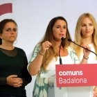 Líders de comuns en un consell de la formació a Badalona. - JORDI BATALLER