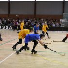 Una acció del partit de la final infantil masculina entre Barcelona Nord i Barcelona Sud. - JOAN GÓMEZ