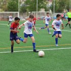 Una acció del partit que van disputar Mollerussa i EF Intercomarcal. - AMADO FORROLLA