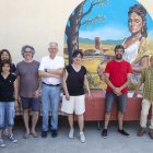 La inauguració del mural va tenir lloc ahir al migdia. - LAIA PEDRÓS