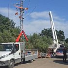 Mor electrocutat en una torre de mitja tensió de l'Horta de Lleida