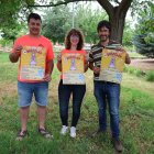 La presentació del Carrilet Fest, ahir al parc de Sant Roc. - J. GÓMEZ