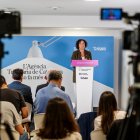 La consellera d’Economia, Alícia Romero, ahir en roda de premsa. - DEPARTAMENT D’ECONOMIA