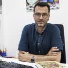 El historiador Jorge Jiménez, investigador del Instituto de Patrimonio y Humanidades y profesor de arte románico en la Universidad de Zaragoza.