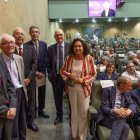 Fernández, flanquejat per Lladonosa, Puy i representants dels rectors. - JORDI ECHEVARRIA