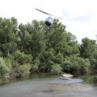 L’helicòpter que porta a terme les fumigacions. - MAGDALENA ALTISENT