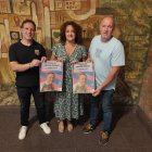 Jaume Puig, Sandra Marco i Carles Comes, ahir a la Diputació. - JCMC