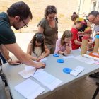 Un dels llocs amb activitats matemàtiques, ahir al Pati de les Comèdies. - S.E.