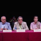 Ramon Augé, Jaume Rossich i Carolina Garcia en la clausura. - C. MARSIÑACH