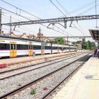 Imatge de l’estació de tren de Cervera ahir al migdia. - LAIA PEDRÓS