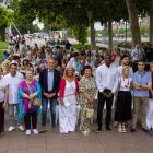 La plaça Blas Infante de Lleida va acollir ahir el pregó de les festes de Cappont. - GERARD HOYAS