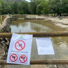 La platja fluvial porta més de cinc anys tancada. - C.SANS