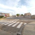 Un encreuament en el qual s’ha repintat el pas de vianants. - AJUNTAMENT D’AGRAMUNT