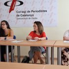 Presentació ahir del projecte al Col·legi de Periodistes. - AMADO FORROLLA