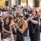Protesta d’alumnes, pares i docents contra la concessió. - JORDI ECHEVARRIA