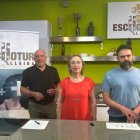 Oriol Tarrats, Neus Brenuy i Marc Farràs ahir en la presentació. - AZU M.G.