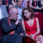 María Jesús Montero, amb Unai Sordo en el congrés de CCOO. - ALBERTO ORTEGA / EUROPA PRESS