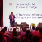 Genís Roca, durant la seua ponència al matí. - GERARD HOYAS