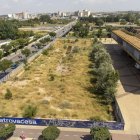 Vista actual del solar on estaven projectades les torres de la Llotja. - JORDI ECHEVARRIA