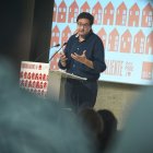El ministre i secretari general del PSM, Óscar López, ahir en un acte de partit. - FERNANDO SÁNCHEZ / EUROPA PRESS