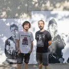 Ivan Egea i Guillem Font a les instal·lacions de l’Escola d’Art Ondara de Tàrrega. - IVAN EGEA