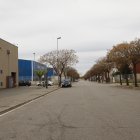 Imatge d'arxiu d'un carrer del polígon industrial Els Frares de Lleida.