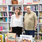 Mertxe París i Antoni Gelonch, aquest dimecres durant la presentació del Sant Miquel de les Lletres.