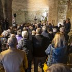 Cerimònia laica celebrada el febrer passat en memòria del lleidatà Josep Mitjana. - BLANCA BLAY/ACN