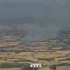 Una vista del incendio en Isona i Conca Dellà.