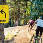 Practicants de BTT en ua des rotes ena estacion aranesa. - BAQUEIRA BERET
