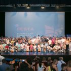 Foto de grup amb tots els jugadors premiats a la Festa del Bàsquet lleidatà. - FCBQ