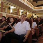 Junqueras i Elisenda Alamany durant el consell d’ERC celebrat a Bellpuig. - ACN