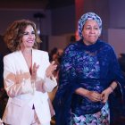 Montero ahir amb la vicesecretària general de Nacions Unides, Amina J. Mohammed. - EUROPA PRESS
