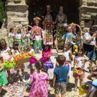 La festa va reunir els enramaires, gegants, les Arquets de Tàrrega i la Cobla Vents de Riella. - LAIA PEDRÓS