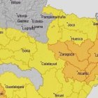 Mapa de peligro de la CHE para este miércoles.