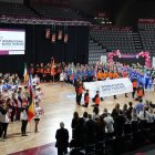 Un moment de la cerimònia inaugural que es va celebrar ahir al Barris Nord. - AMADO FORROLLA