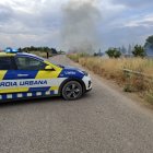 El fuego se originó en la partida de Vinatesa sobre las siete de la tarde