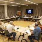 L’executiva i el Consell Permanent de Femembalses es van reunir ahir a Lleida. - JORDI ECHEVARRIA