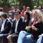 El president de la Generalitat i primer secretari del PSC, Salvador Illa, i la secretària general del Grup Socialista al Congrés dels Diputats, Montse Mínguez, a la Festa de la Rosa del Vallès Oriental i Moianès, a Montmeló.